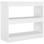 Voir la diapositive 2 : VIDAXL Bibliotheque/Separateur de piece Blanc 80x30x72 cm