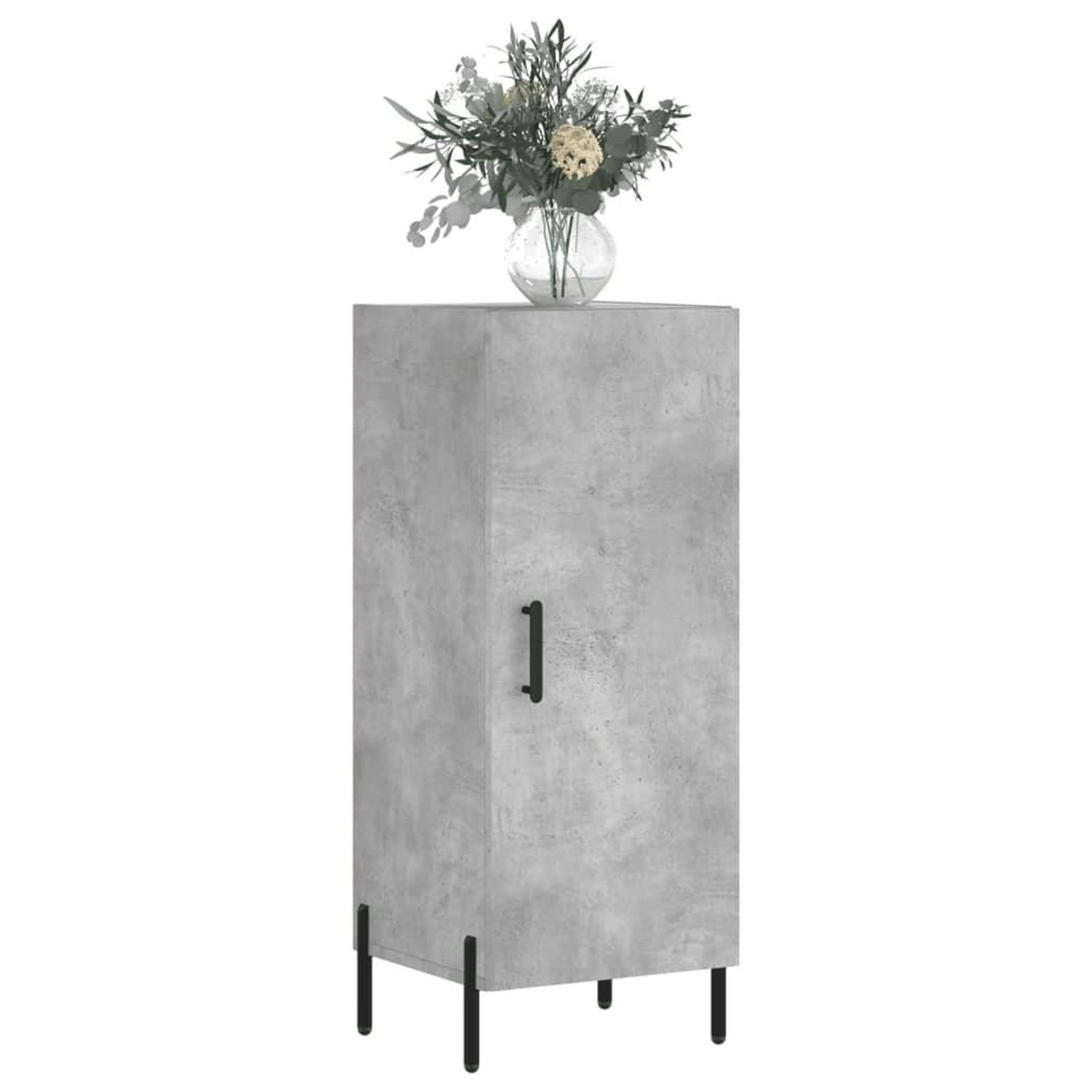 Voir la diapositive 3 : VIDAXL Buffet Gris beton 34,5x34x90 cm Bois d'ingenierie