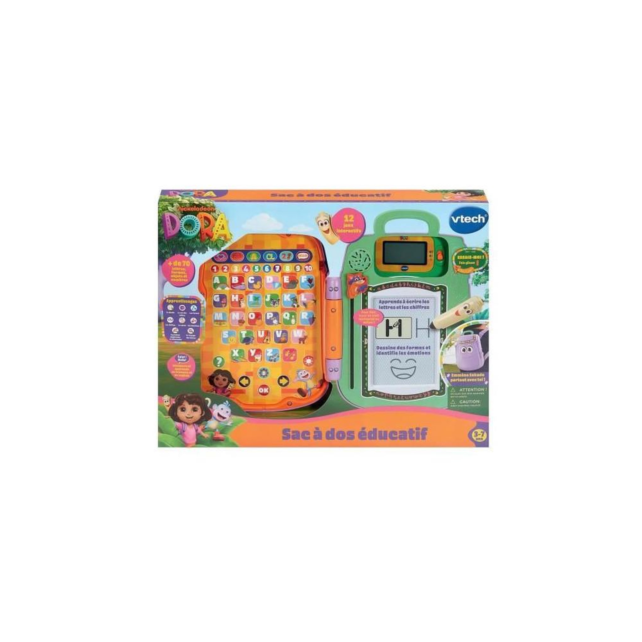 Voir la diapositive 4 : VTECH Sac à dos éducatif VTech Inspiré de Dora
