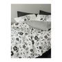 Voir la diapositive 4 : GENERIQUE Parure de lit - 129CTN64831 - 1 housse de couette 220 x 240 cm + 2 taies d'oreiller 60 x 60 cm - 100% coton ranforcé - Noir