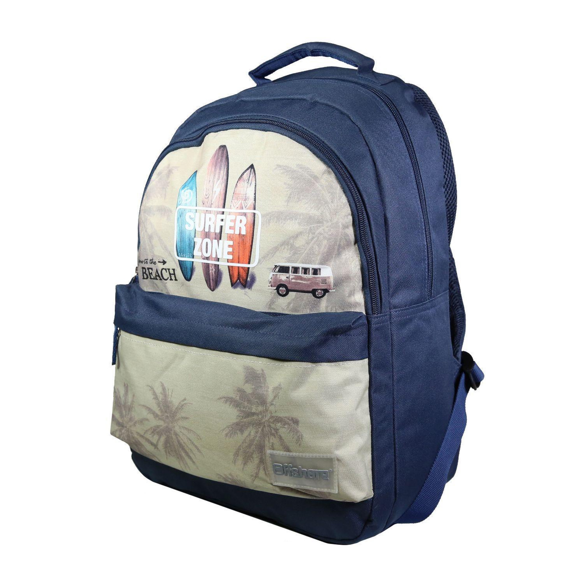 Voir la diapositive 2 : Bagtrotter BAGTROTTER Sac à dos 2 compartiments Offshore Beige Van & Surf