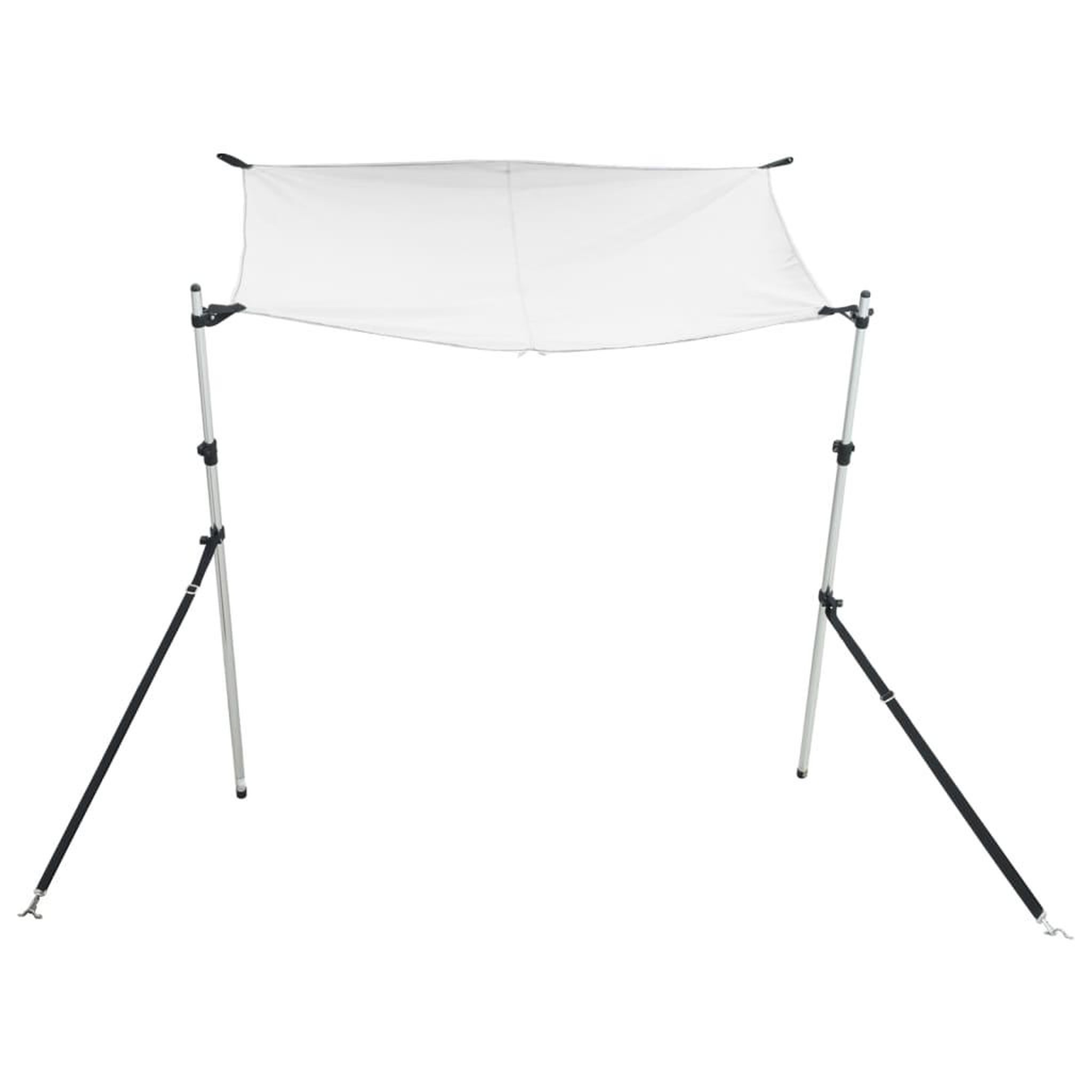 Voir la diapositive 4 : VIDAXL Kit d'extension d'ombrage T-Top blanc 170x170x(113-182,5) cm