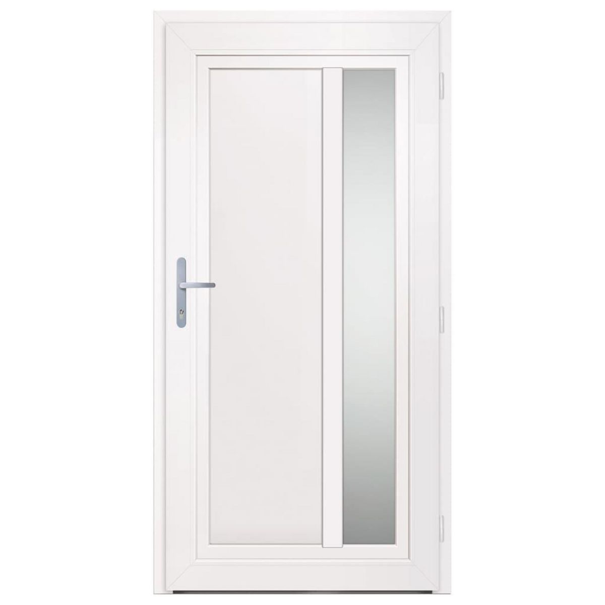 VIDAXL Porte d'entree Blanc 108x208 cm PVC