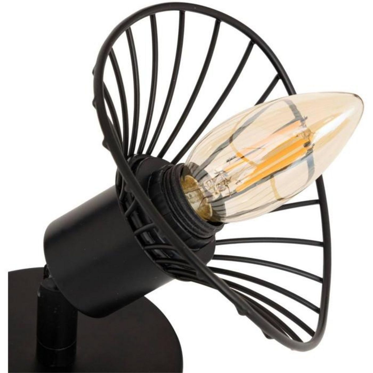 ATMOSPHERA Applique Murale Orientable en Métal  Adelia  17cm Noir