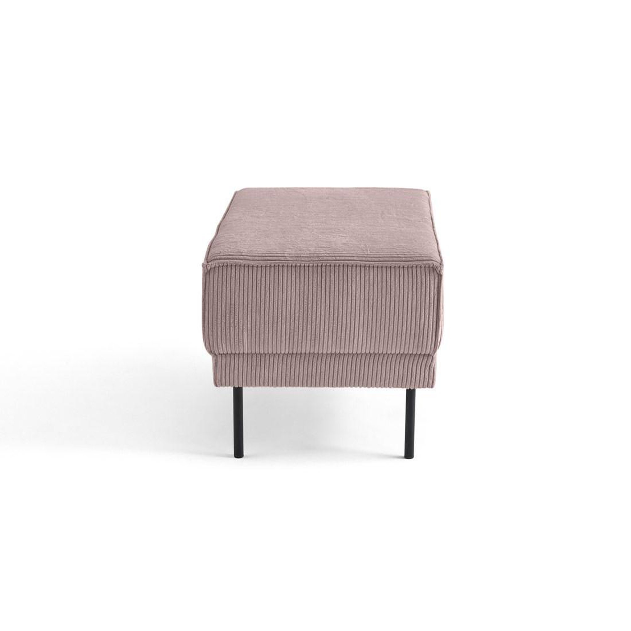 Voir la diapositive 3 : BEST MOBILIER Charlie - pouf - pieds hauts - en velours côtelé