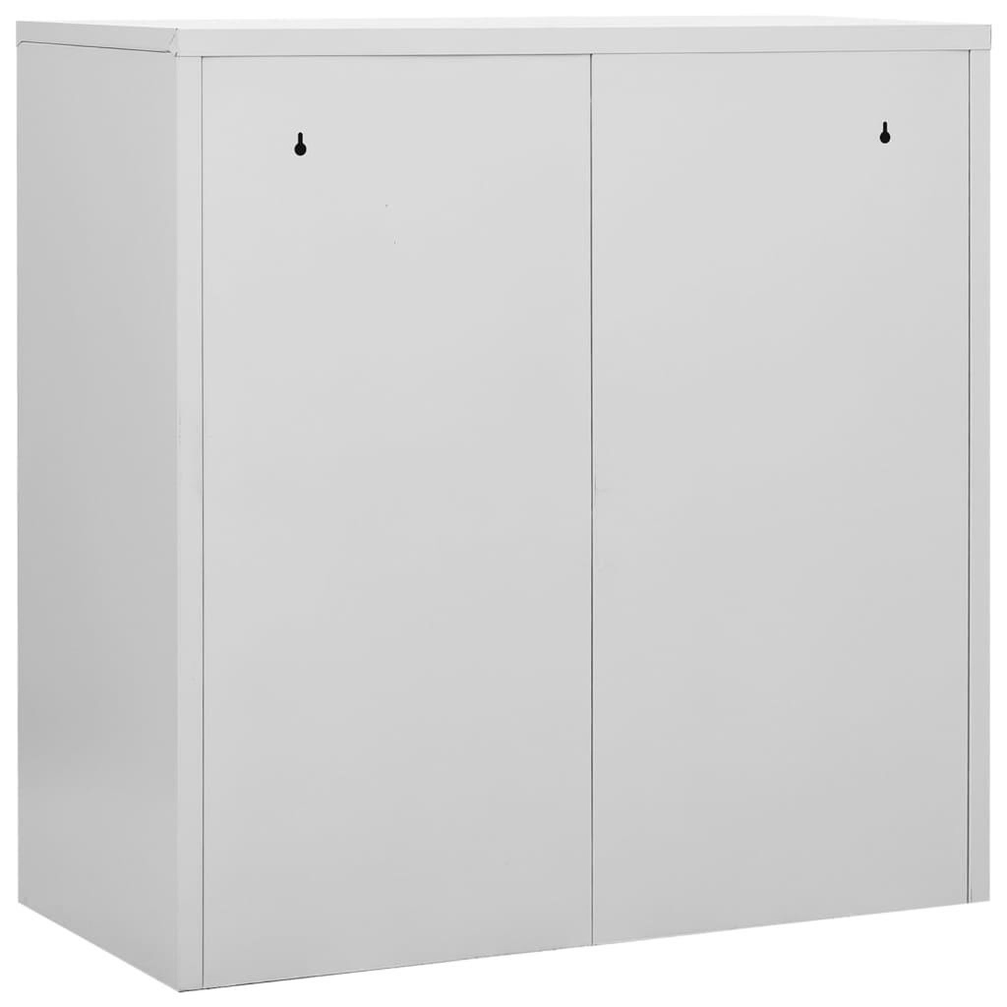 Voir la diapositive 5 : VIDAXL Armoires a casiers 5 pcs Gris clair et rouge 90x45x92,5cm Acier