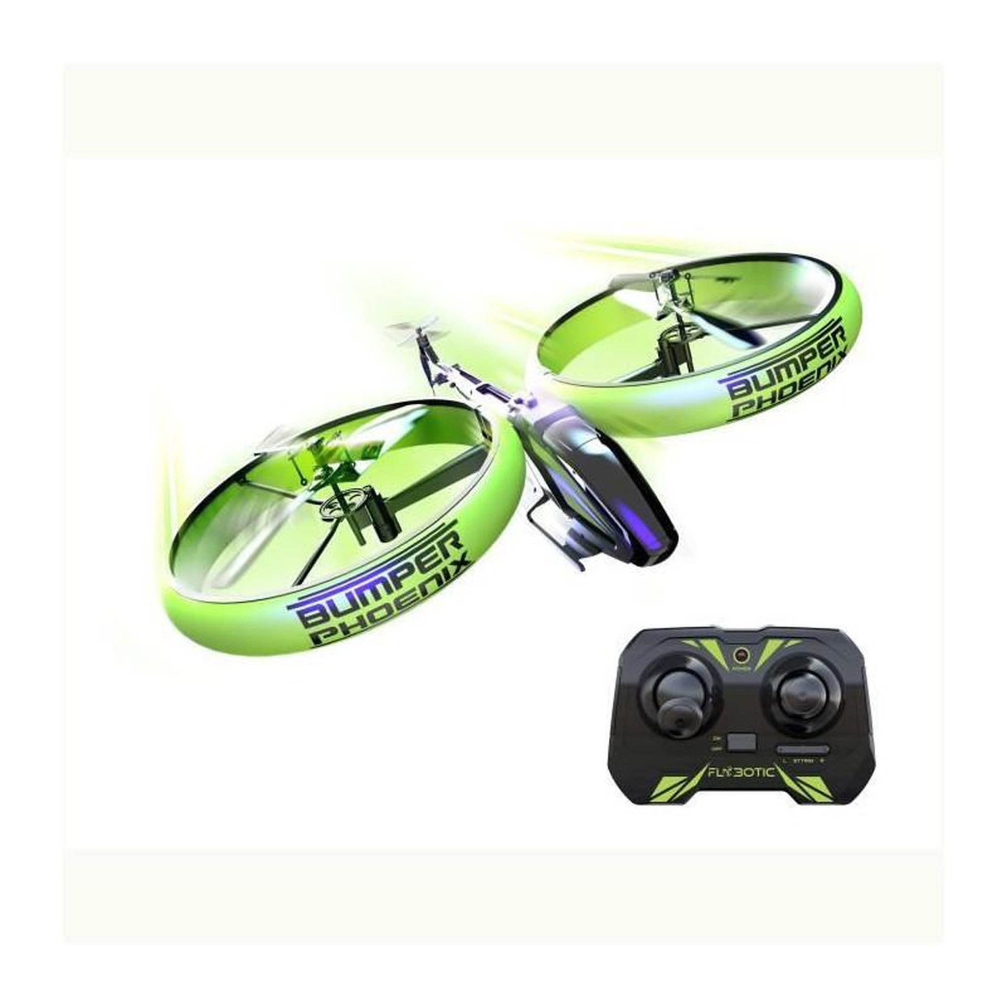 Voir la diapositive 5 : FLYBOTIC Hélicoptere télécommandé - FLYBOTIC - BUMPER PHoeNIX - Style Avatar