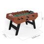 Voir la diapositive 2 : PLAY4FUN Baby-foot CLASSIC type Bistrot - 151 x 77 x 91 cm - Table de Baby-foot avec barres télescopiques et Balles Lièges Inclus