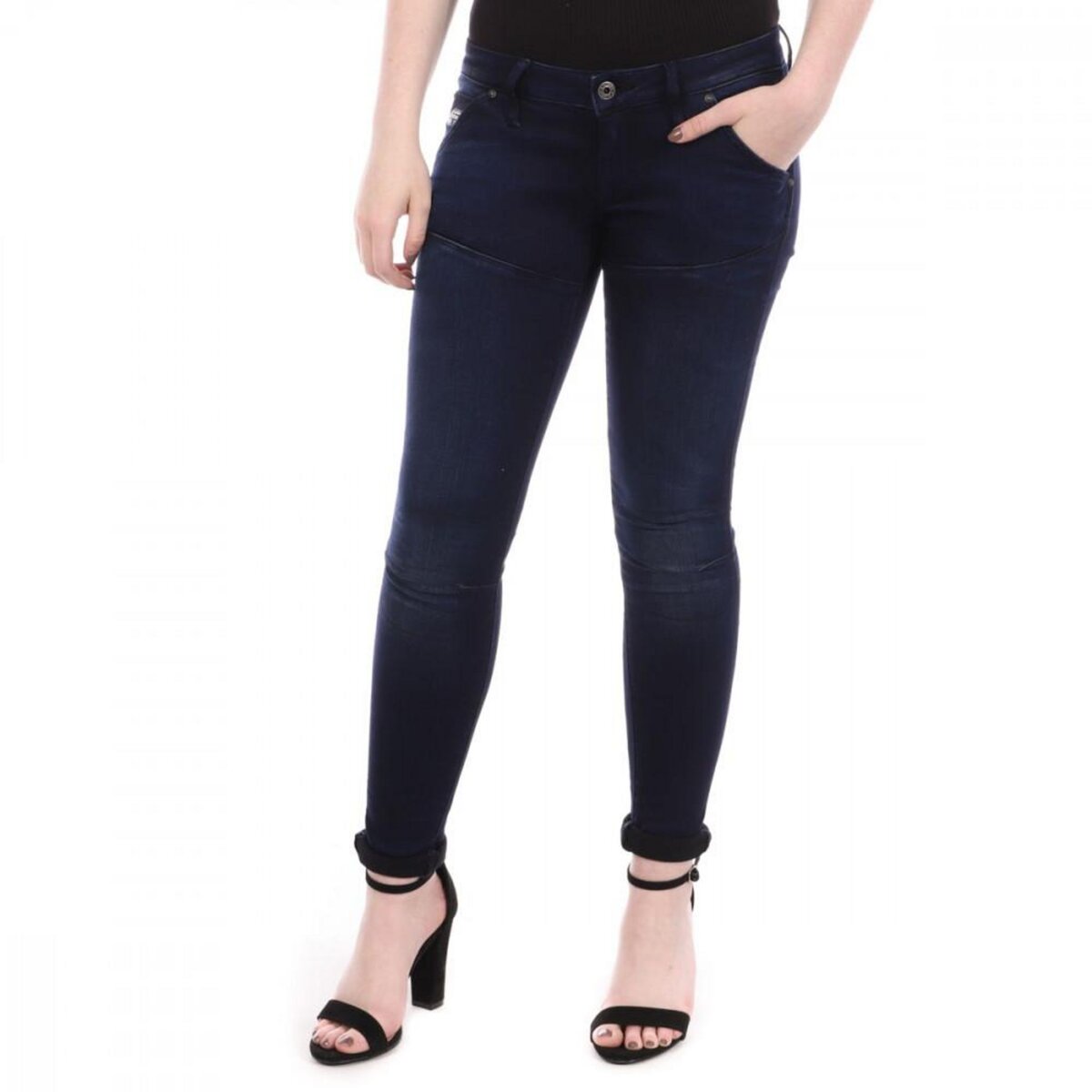 Jean bleu brut femme hot sale