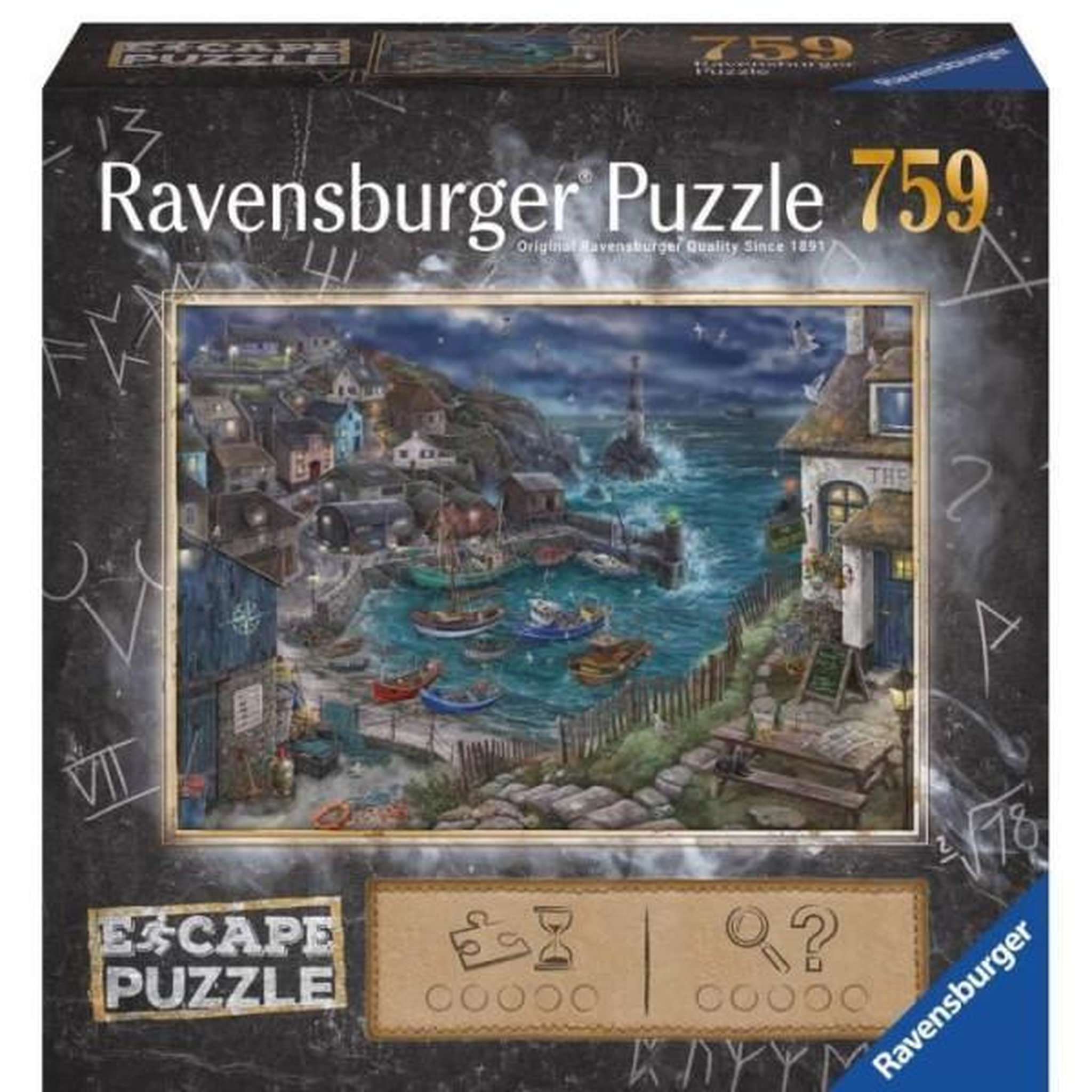 RAVENSBURGER Escape puzzle le phare - ravensburger - 759 pieces - pour adultes et enfants des 12 ans - jeu d'évasion