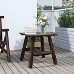 VIDAXL Table d'appoint 49x49x50 cm bois massif d'epicea