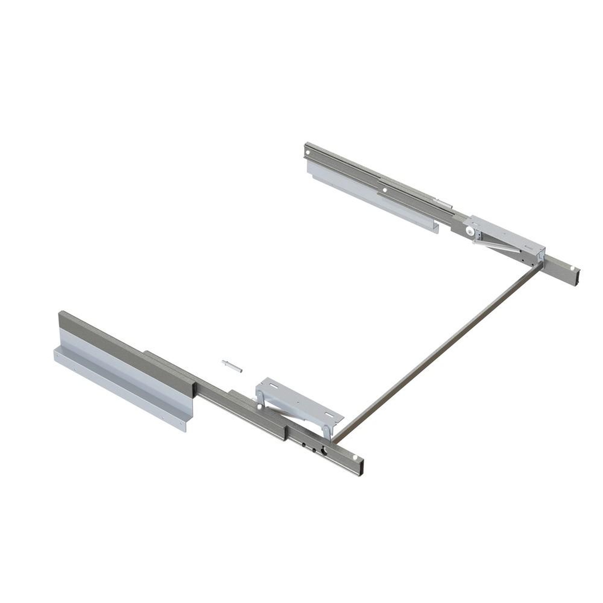 EMUCA SRL Kit de quincaillerie pour armoire à 2 portes coulissantes - fermeture souple Placard 74- Peint en Noir
