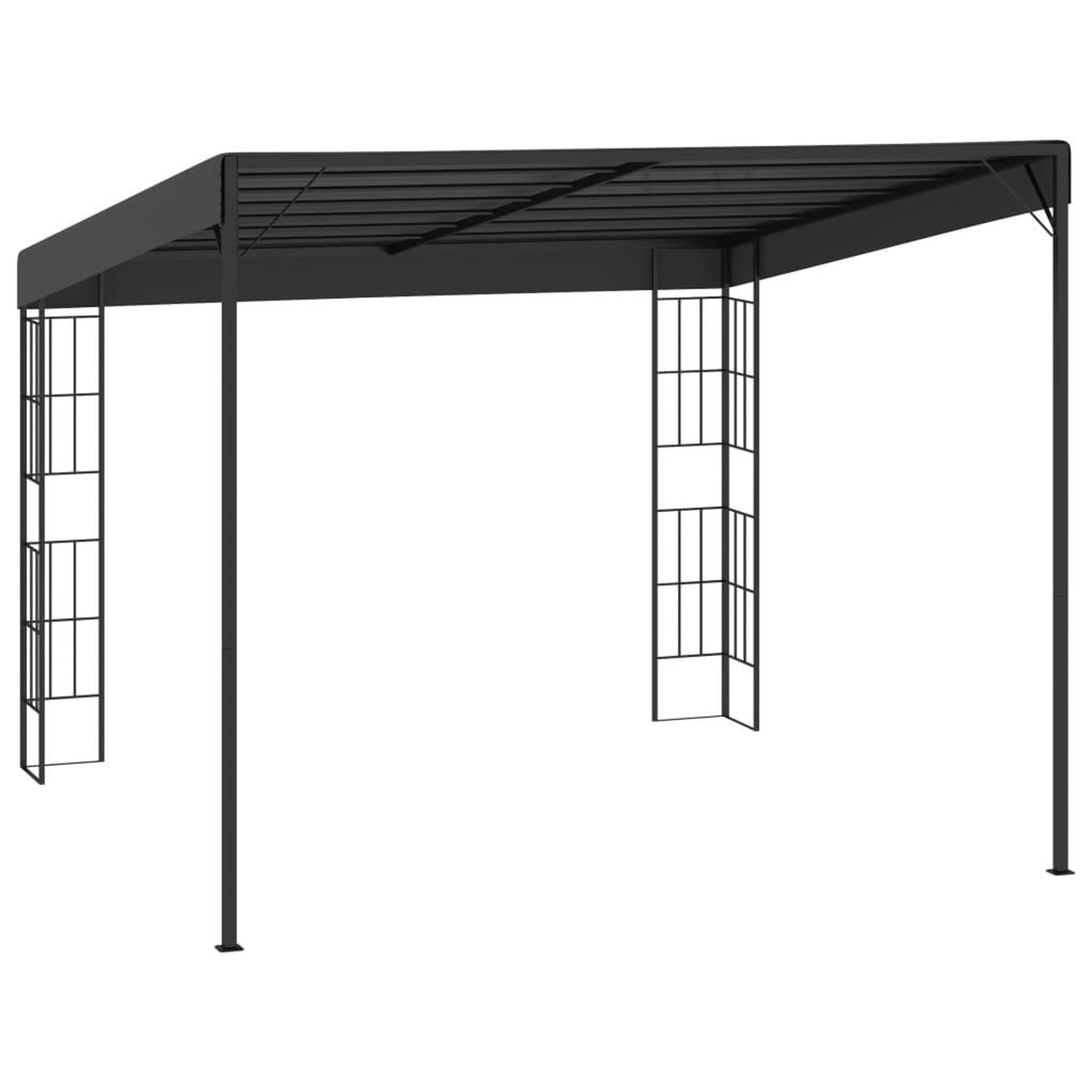 Voir la diapositive 4 : VIDAXL Belvedere mural 3x3 m Anthracite Tissu