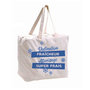 Voir la diapositive 1 : Paris Prix Sac Fraîcheur en Jute & Coton  Aliments  40cm Blanc