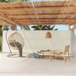 VIDAXL Auvent lateral retractable de patio 180x600 cm Creme