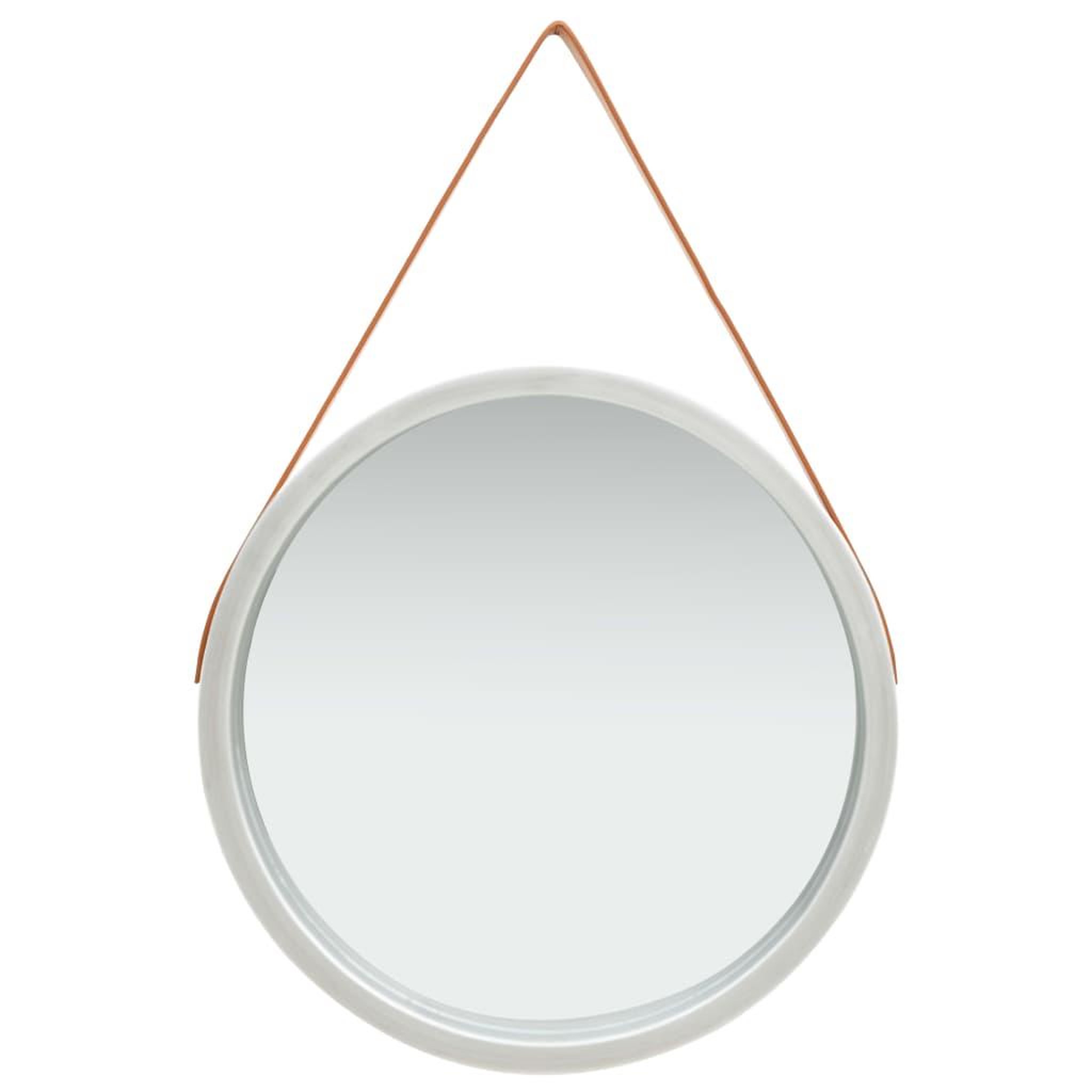 VIDAXL Miroir mural avec sangle 60 cm Argente
