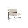 Voir la diapositive 4 : Paris Prix Fauteuil Design Velours  Rakel  78cm Beige