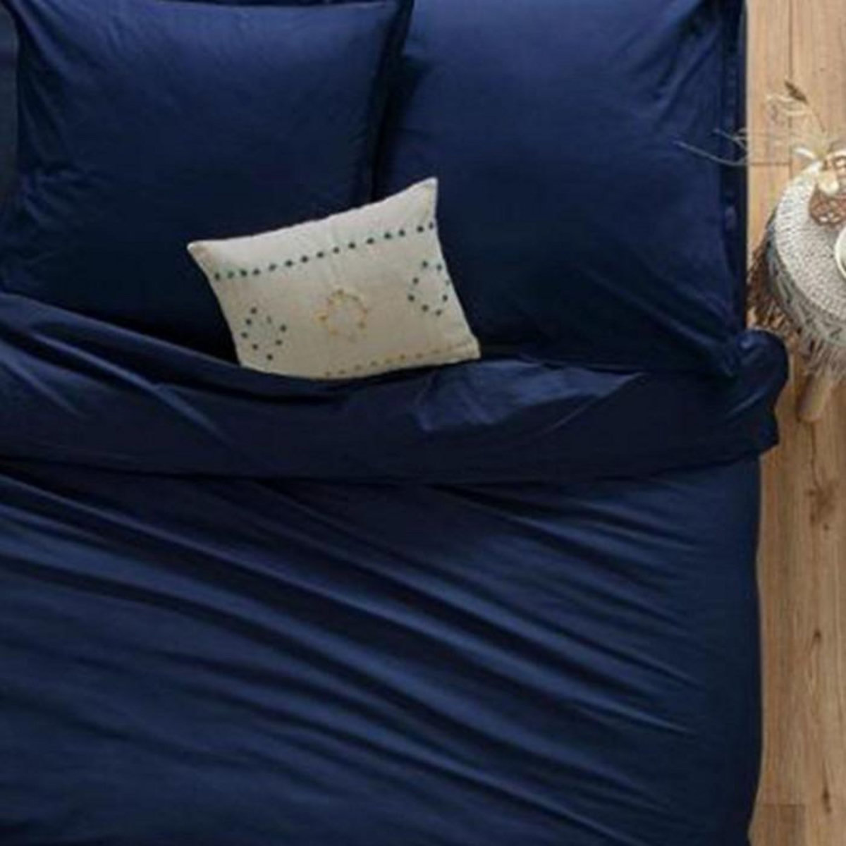 ATMOSPHERA Drap Housse  Intérieur  90x190cm Encre