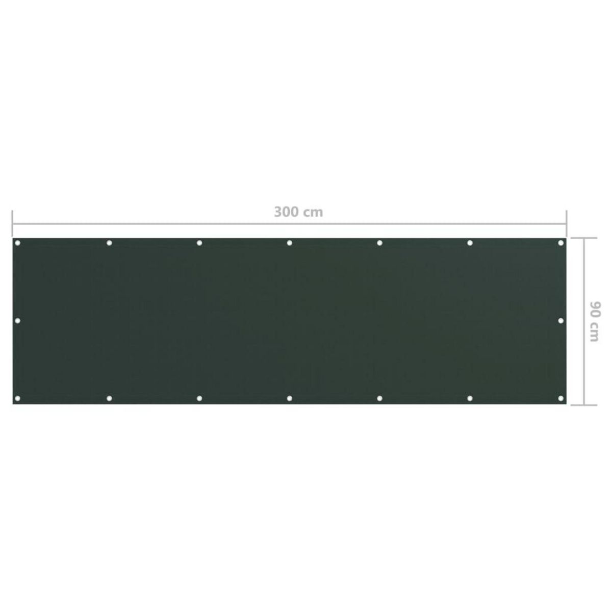 VIDAXL Ecran de balcon Vert fonce 90x300 cm Tissu Oxford