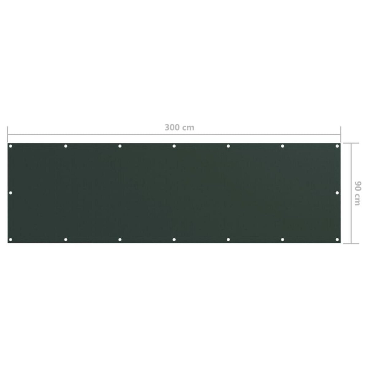 VIDAXL Ecran de balcon Vert fonce 90x300 cm Tissu Oxford