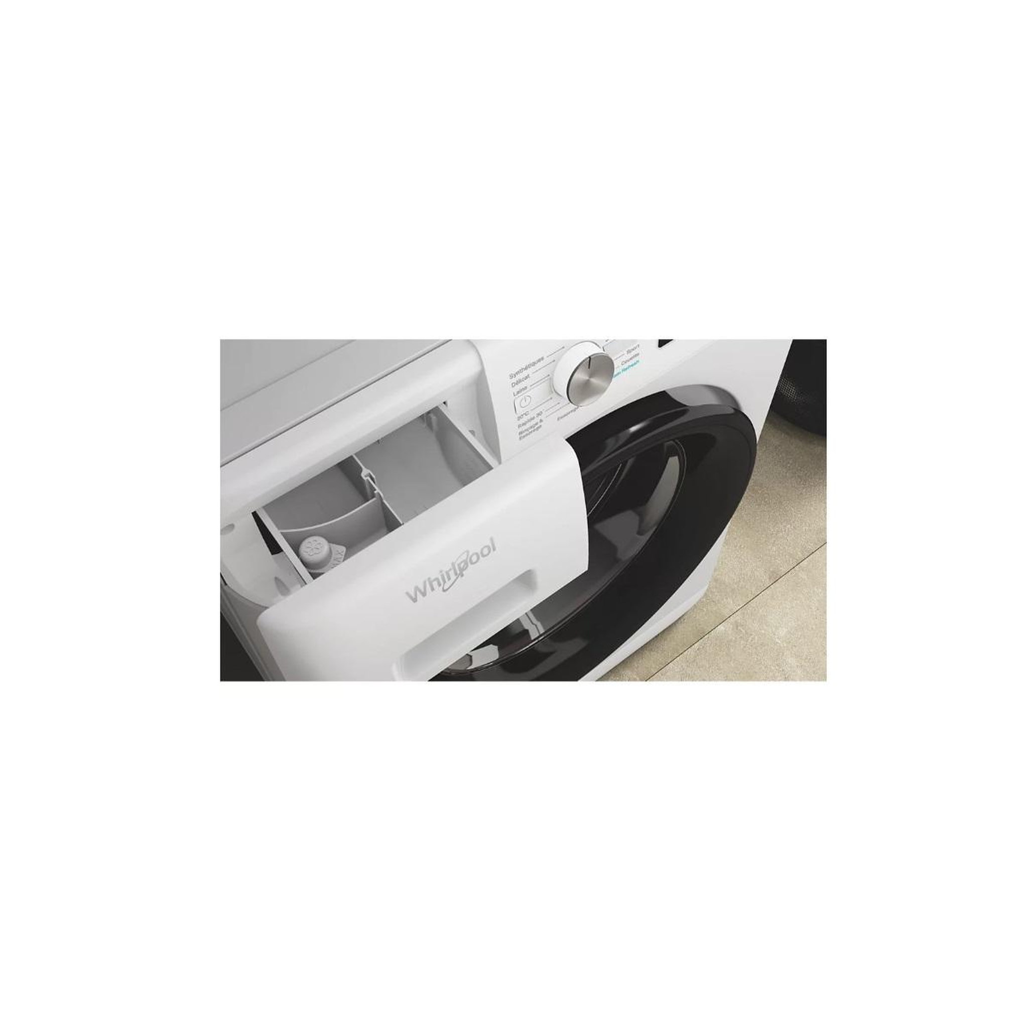 Voir la diapositive 5 : Whirlpool Lave-linge frontal 9kg 1200 tours/min blanc - ffbna9269bvfr