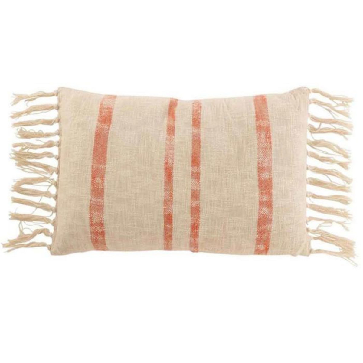 Paris Prix Coussin Déco  Emma  40x60cm Beige & Orange