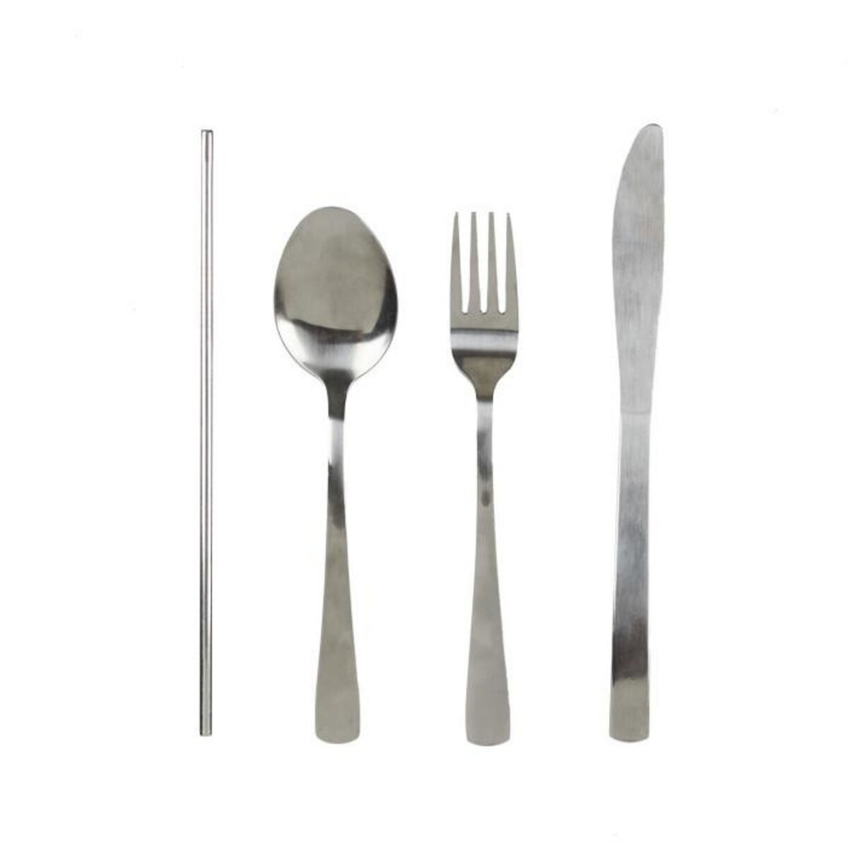 Paris Prix Coffret Bouteille & Couverts  Pochette  50cl Bleu