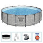 Voir la diapositive 2 : BESTWAY Bestway Piscine ronde Power Steel 488x122 cm