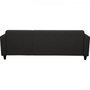 Voir la diapositive 6 : MARKET24 Canapé d'angle fixe 3 places BOB - Tissu Anthracite - Banc - L 197 x P 138 x H 65 cm