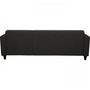 Voir la diapositive 6 : MARKET24 Canapé d'angle fixe 3 places BOB - Tissu Anthracite - Banc - L 197 x P 138 x H 65 cm