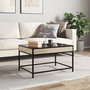 Voir la diapositive 4 : VIDAXL Table basse avec LED infini chene sonoma 70x50x41 cm