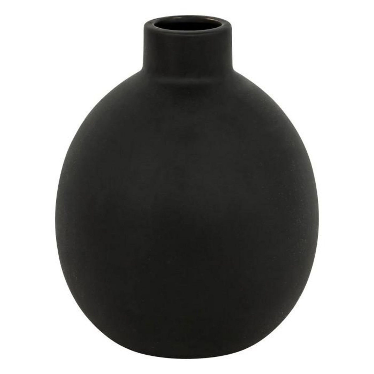 ATMOSPHERA Vase en Dolomite  Rily  18cm Noir