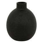ATMOSPHERA Vase en Dolomite  Rily  18cm Noir