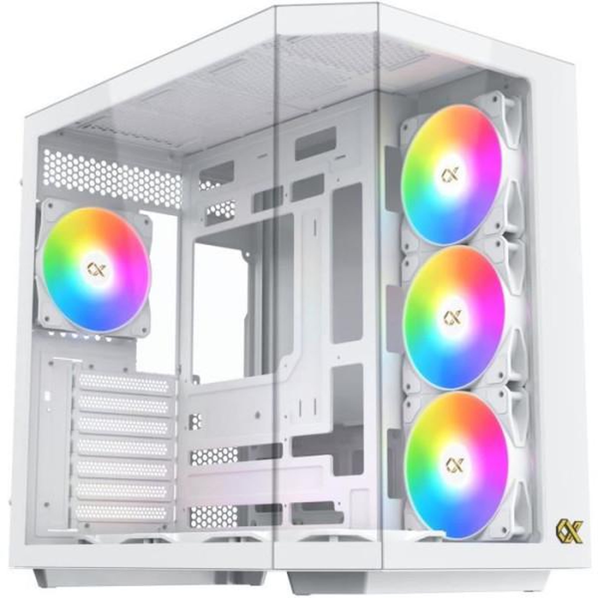 Xigmatek Boitier sans alimentation - XIGMATEK CUBI II Arctic - Cube - Format E-ATX - Blanc