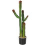Voir la diapositive 5 : HOMCOM Cactus artificiel grand réalisme plante artificielle grande taille H.111cm vert