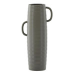 Paris Prix Vase Ondulé en Céramique  Cent  41cm Gris Foncé