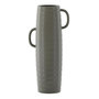 Voir la diapositive 1 : Paris Prix Vase Ondulé en Céramique  Cent  41cm Gris Foncé