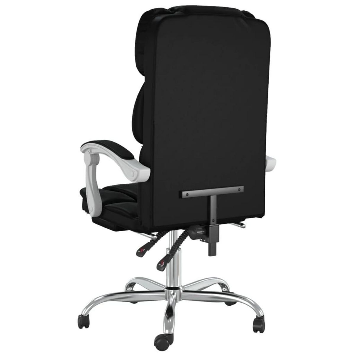 VIDAXL Fauteuil inclinable de bureau Noir Similicuir