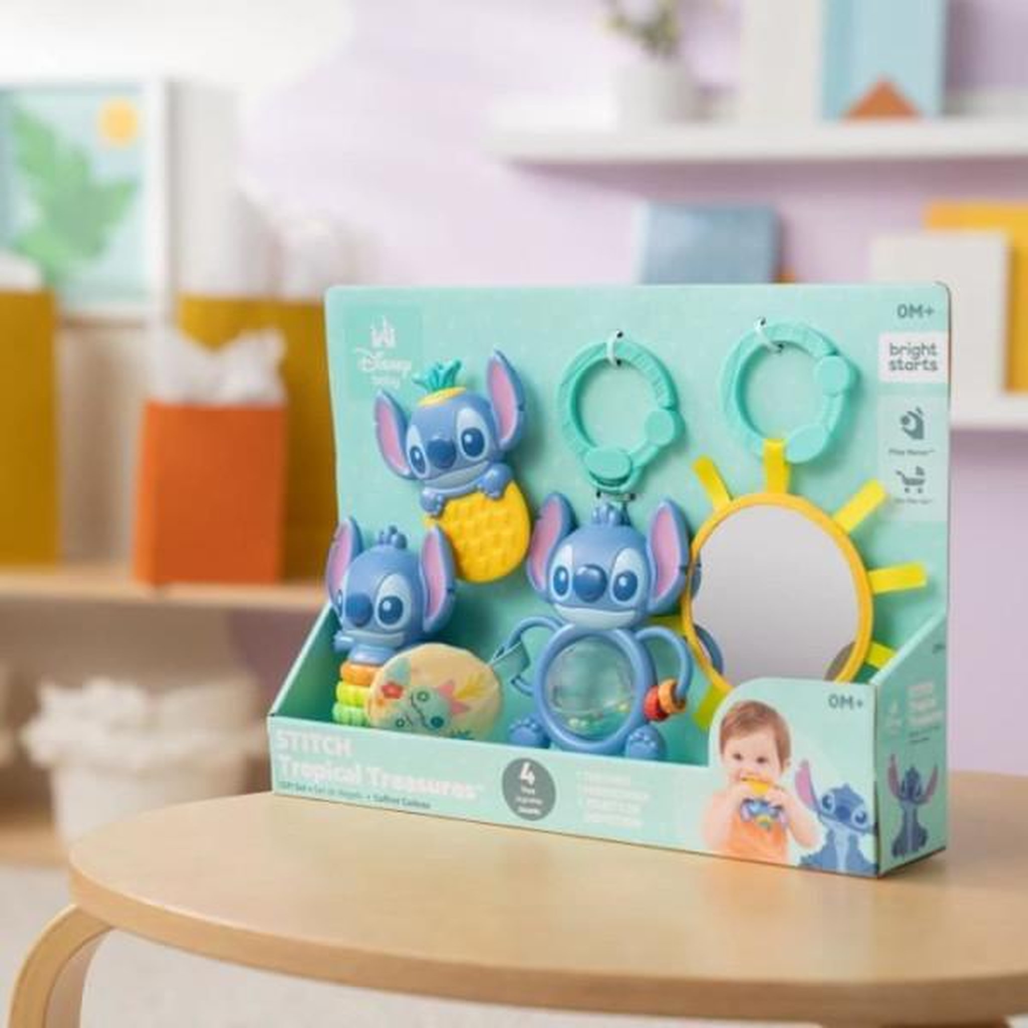 Voir la diapositive 6 : Bright Starts Coffret cadeau bright-starts Disney Baby Stitch Tropicaux