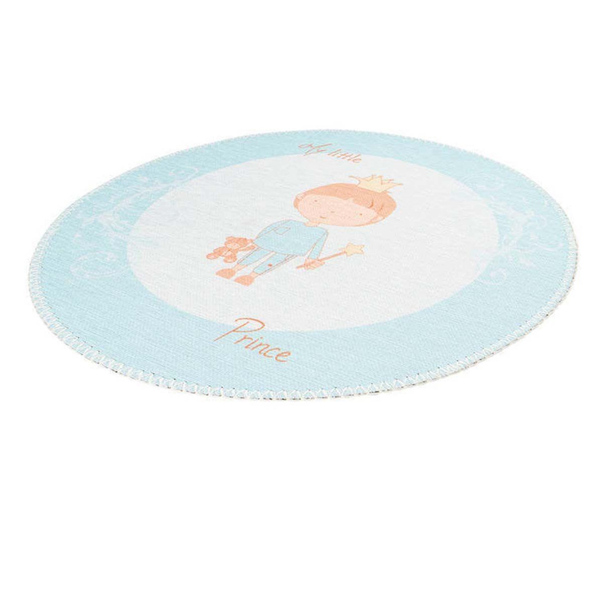 Voir la diapositive 2 : Paris Prix Tapis rond enfant imprimé  bambini v  160cm menthe