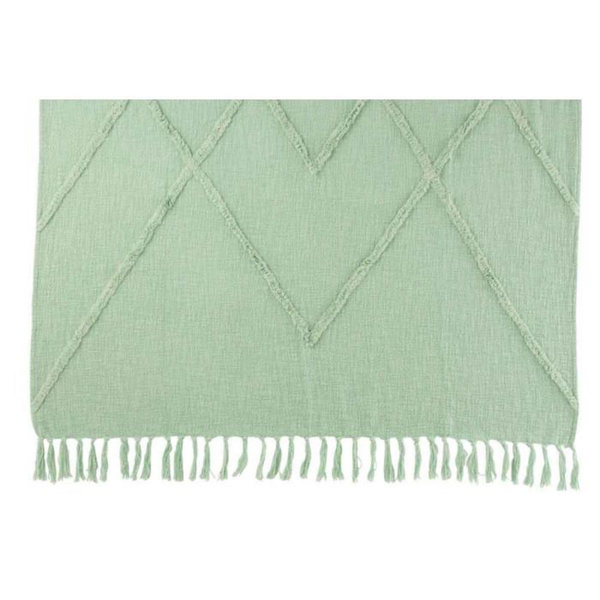 Paris Prix Plaid Déco  Losange  130x170cm Vert Clair