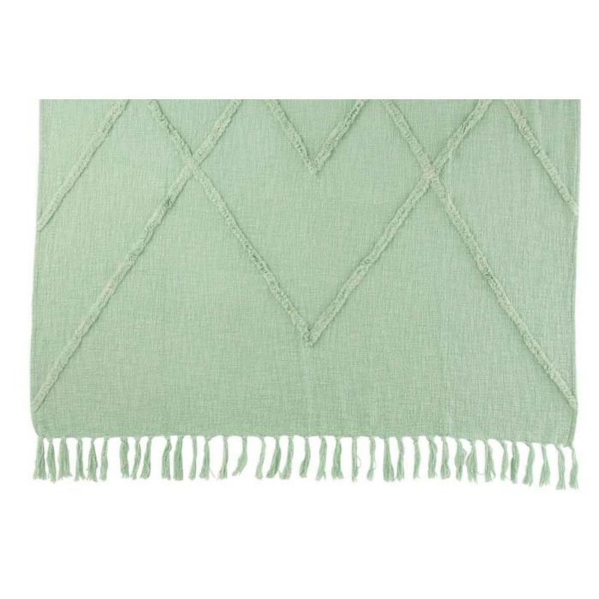 Paris Prix Plaid Déco  Losange  130x170cm Vert Clair