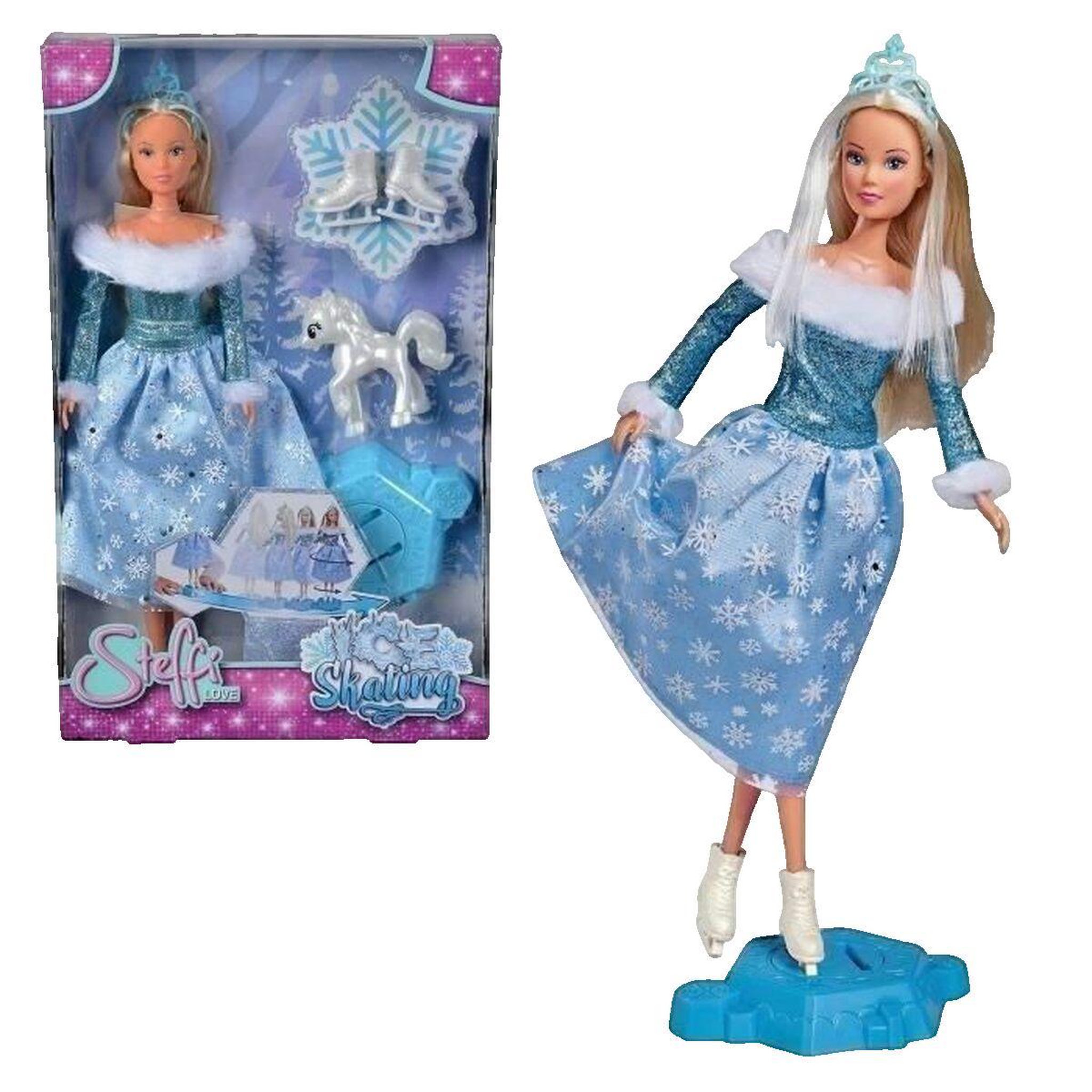SILVERTORN Poupée Silvertorn Robe Bleue Scintillante