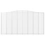 Voir la diapositive 3 : VIDAXL Panier de gabions arque 400x30x200/220 cm Fer galvanise
