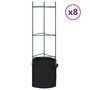 Voir la diapositive 2 : VIDAXL Cages a tomates avec sacs a plantes 8 pcs 116 cm acier et PP
