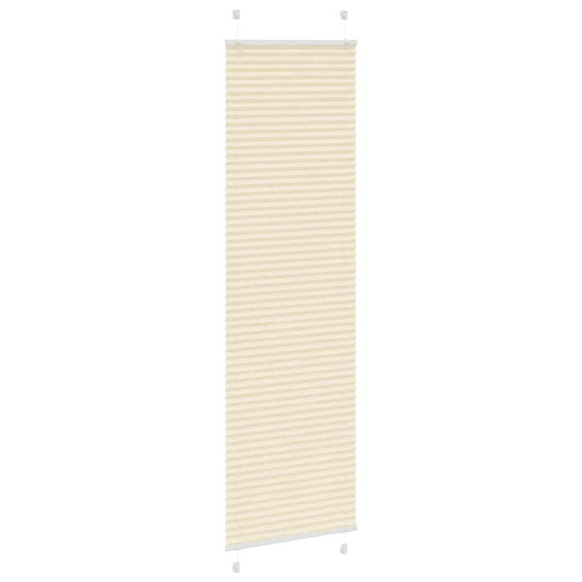VIDAXL Store plisse creme 55x200 cm largeur du tissu 54,4 cm polyester