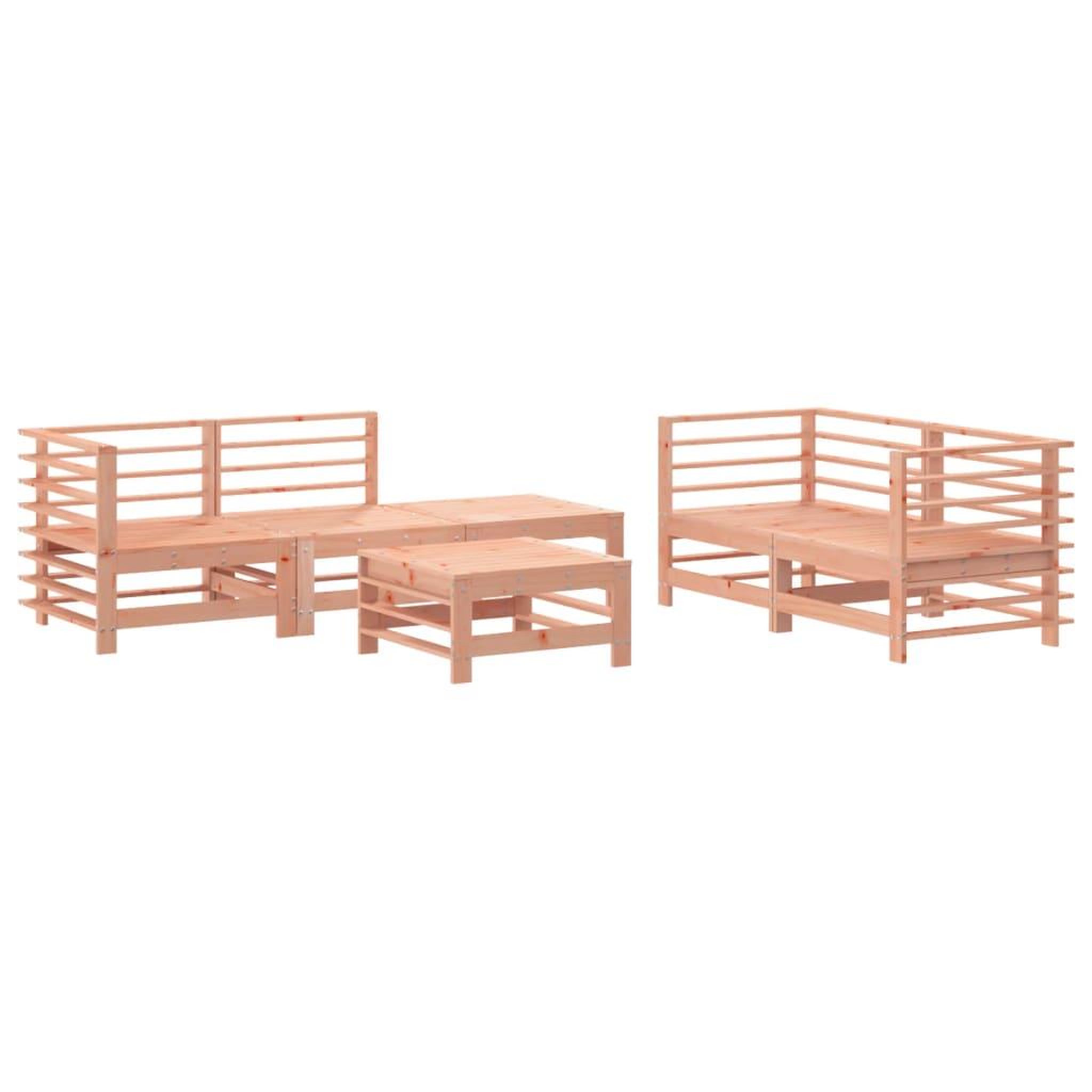 Voir la diapositive 2 : VIDAXL Salon de jardin 6 pcs bois massif douglas