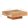 Voir la diapositive 6 : VIDAXL Table basse 80x80x28 cm Bois d'acacia massif