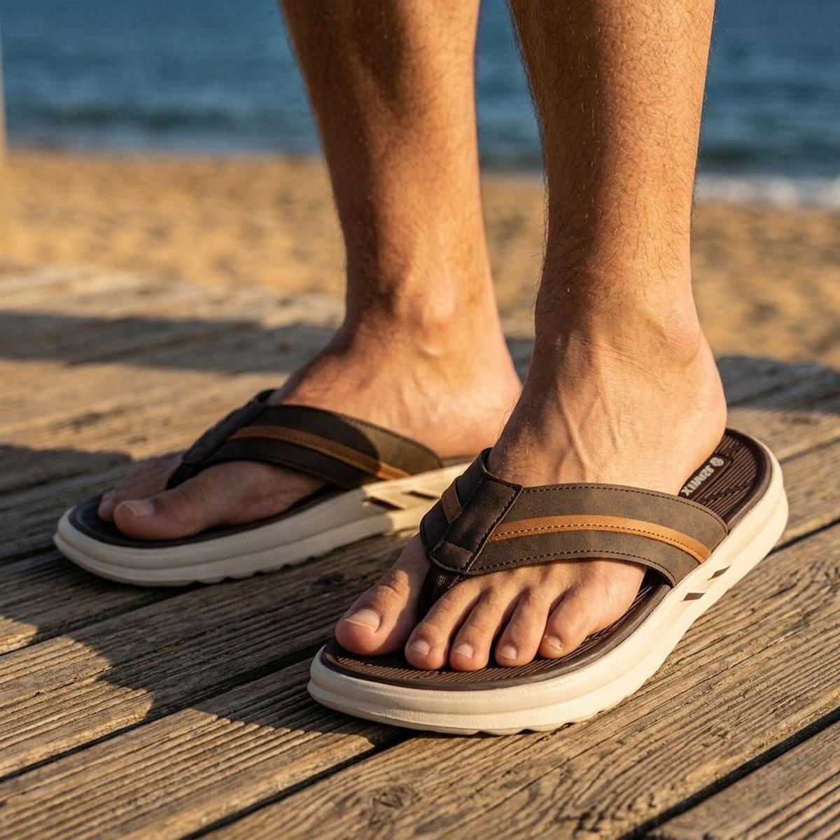 OZABI OZABI Tongs homme confort semelle epaisse antiderapante ete plage