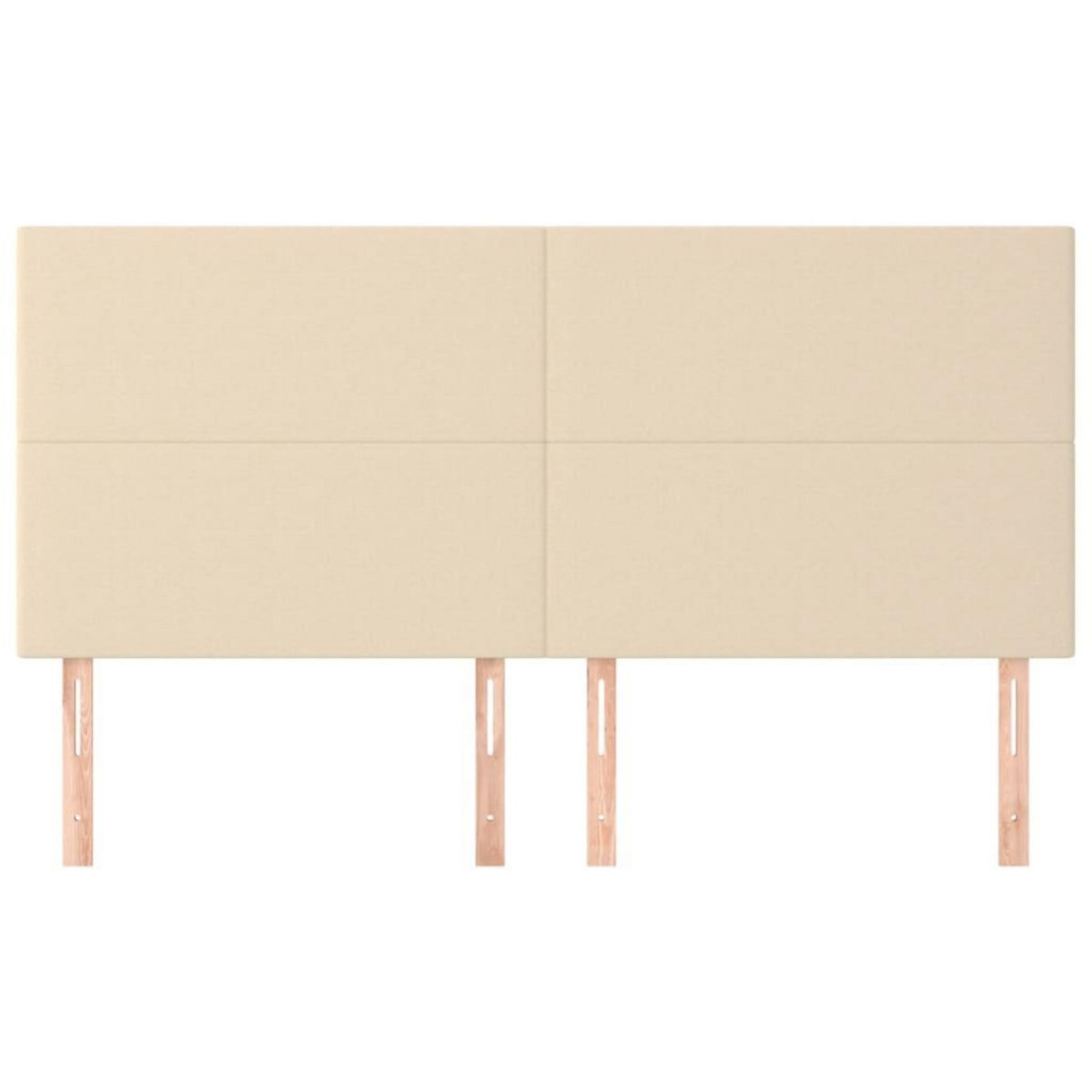 VIDAXL Tetes de lit 4 pcs Creme 100x5x78/88 cm Tissu